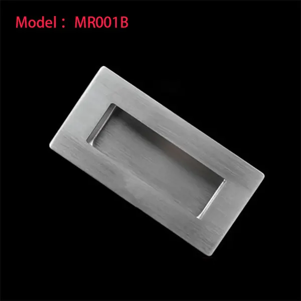 Stainless steel recessed concealed flush handle for furni...